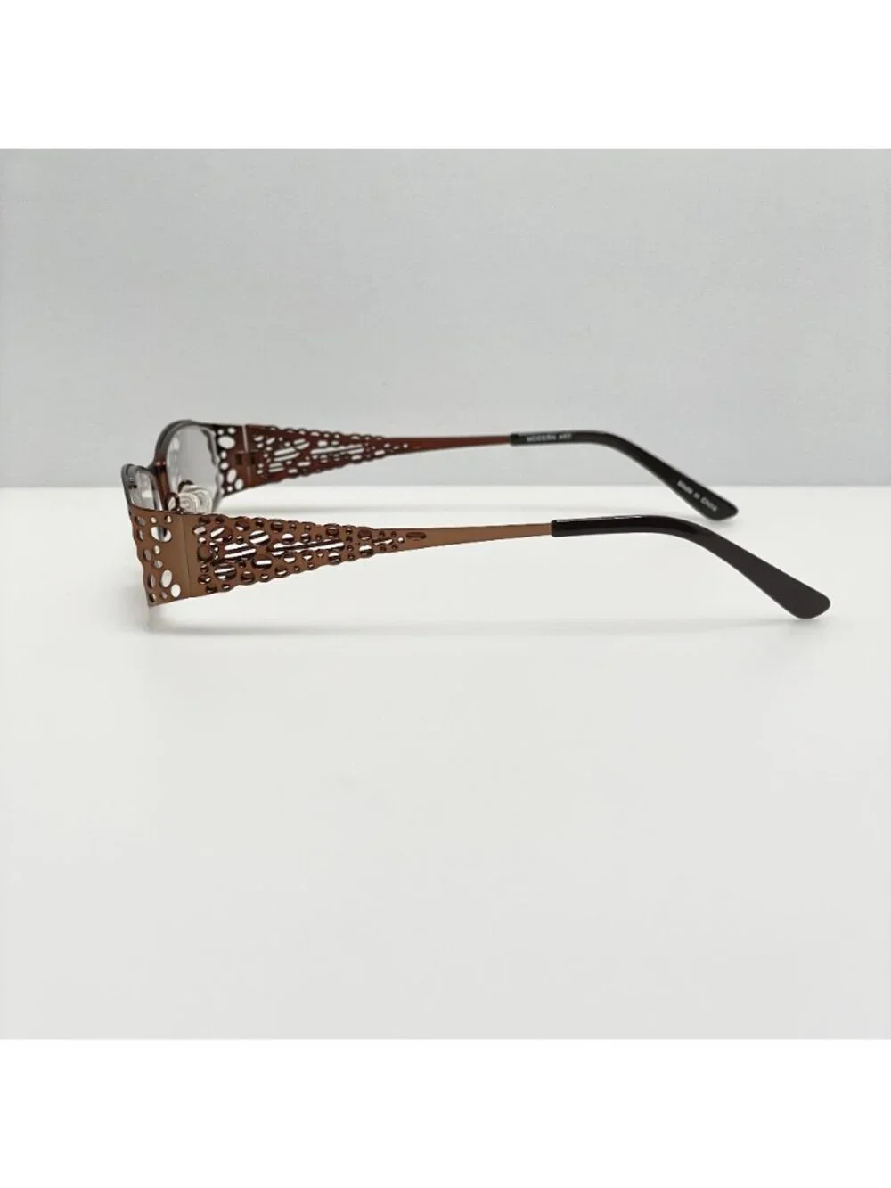 Modern Art Eyeglasses Eye Glasses Frames A307 Brown 50-18-135